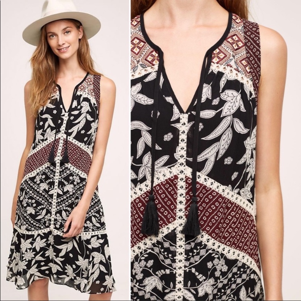 Florear glasslands embroidered midi boho dress